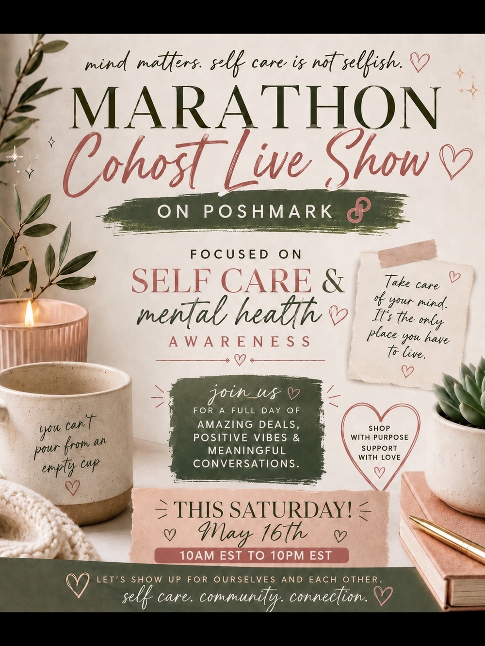 ✨ MAY MENTAL HEALTH AWARENESS & SELF CARE MARATHON ✨